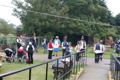 The morris dancers keeping people away from us